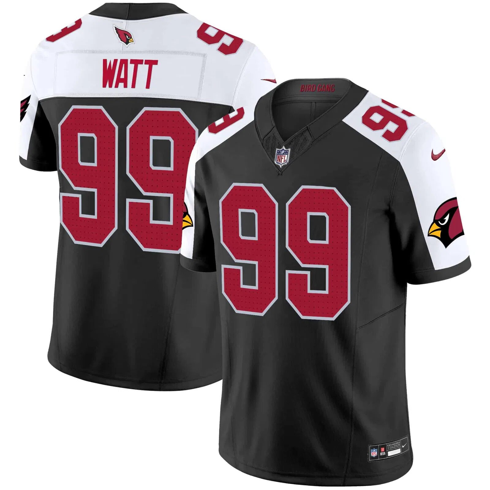 Men Arizona Cardinals #99 Watt Black Nike 2024 Vapor Limited NFL Jersey